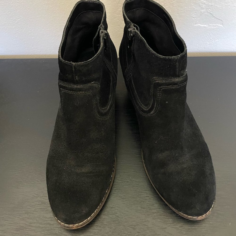 50% OFF SALE!!! DV by DOLCE VITA - Black Suede Heeled Ankle Boots